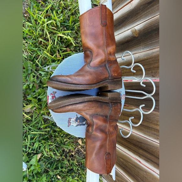 RED WING Shoes - PECos Made In USA Leather - Boots Mens Size 7.5 E - Picture 10 of 11